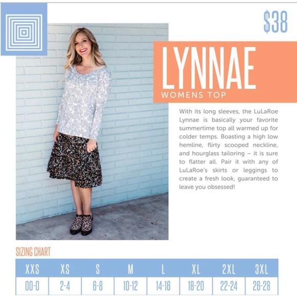 **NWT** LuLaRoe "Lynnae" Top - Size Medium - Picture 4 of 4